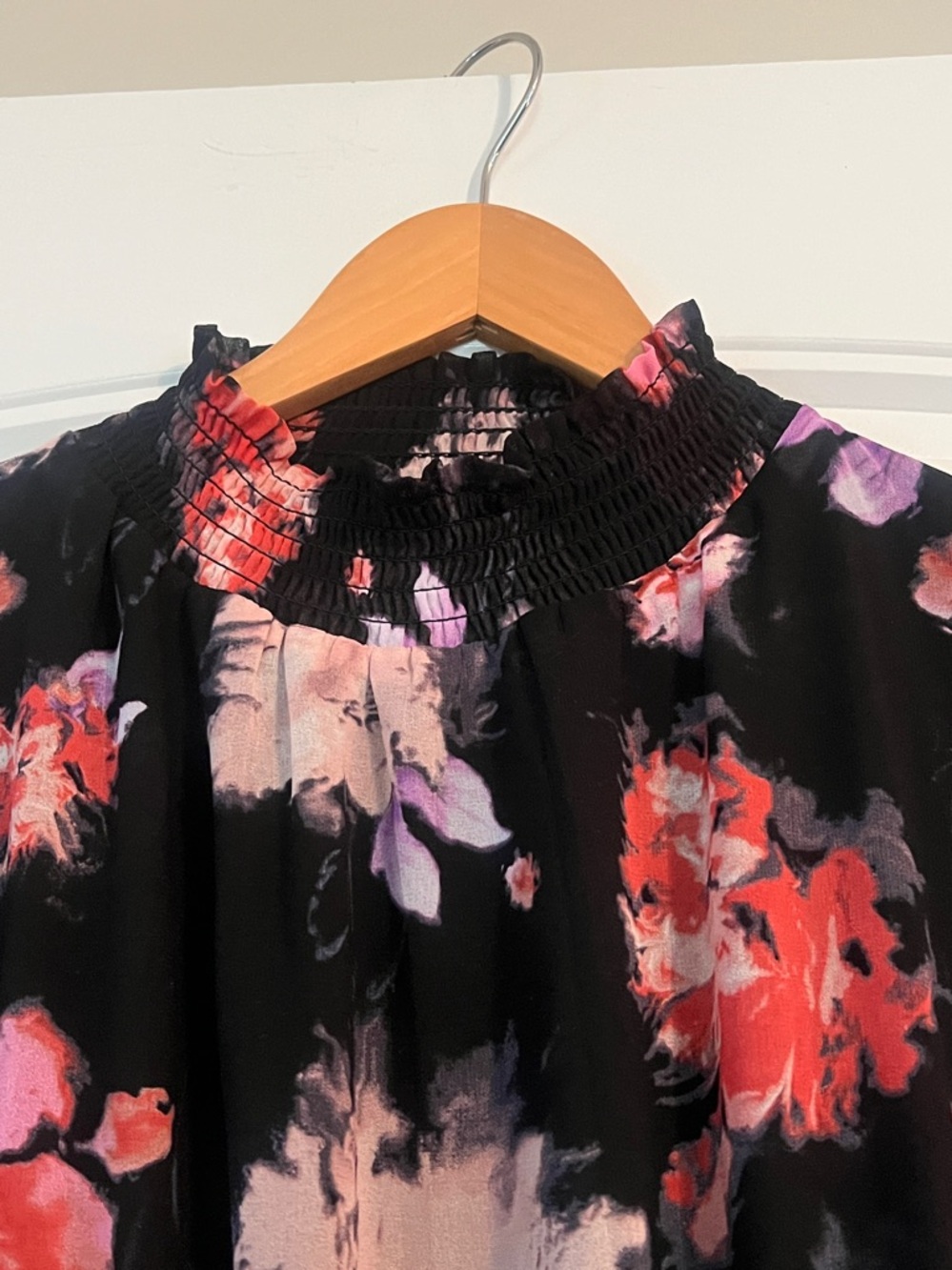 Isadora Floral Print Ruffle Long Sleeve Maxi Dress XL - Picture 4 of 7